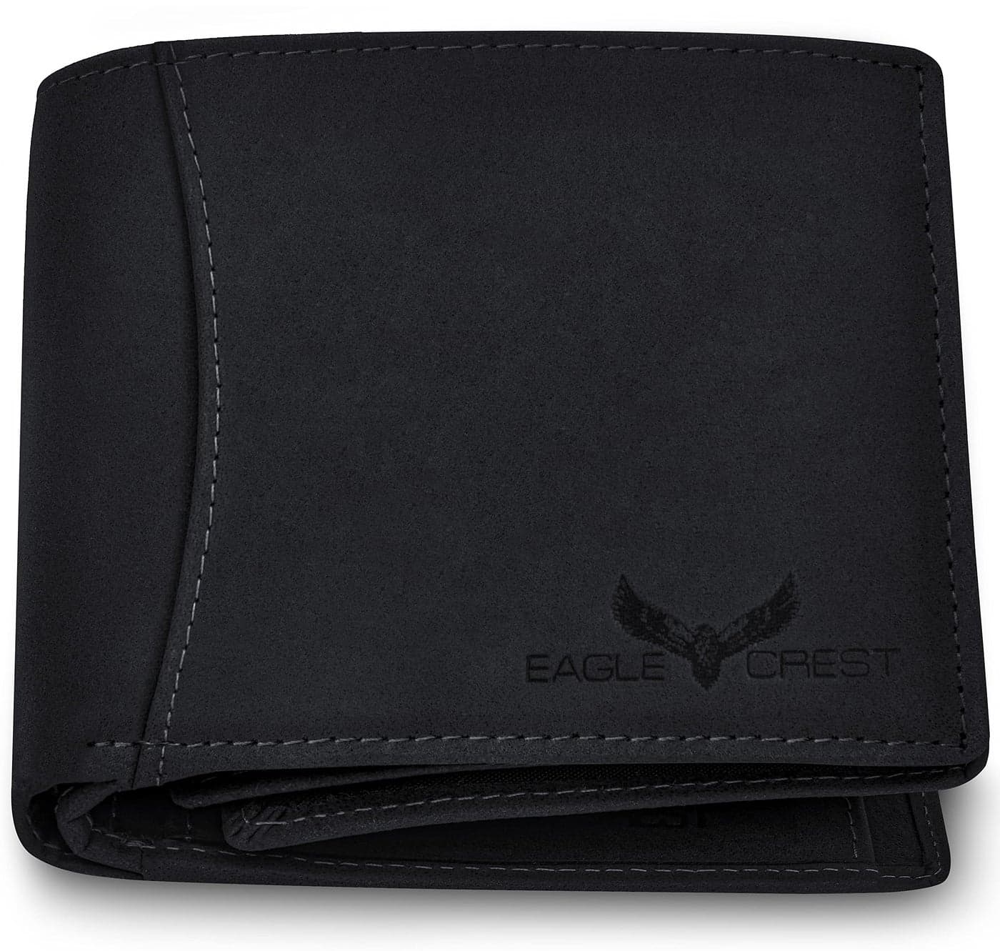 Eagle Crest Vintage Black Nova Leather Wallet for Men