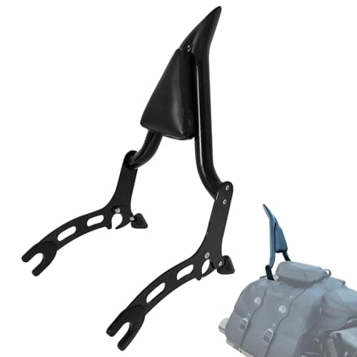 22" Black Sissy Bar Backrest Rear Pad for Indian Super Chief/Chief Bobber Dark Horse/Chief Bobber 2022 2023 2024 2025