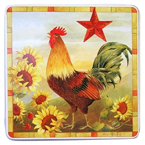 Reston Lloyd Square Gas Burner Covers, Set of 4, Morning Run Pattern