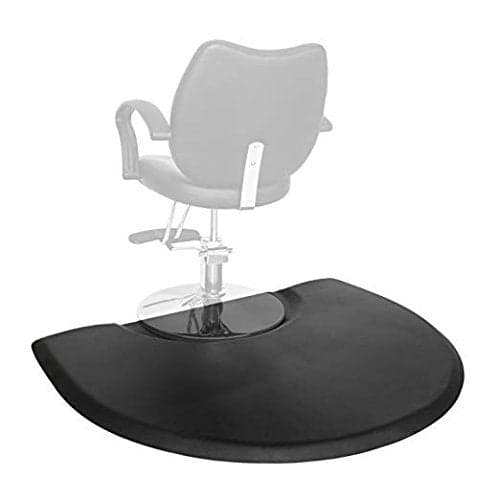 Mefeir 3 x 4 1 inch Thick Salon Anti Fatigue Mat for Hair Stylist Semi Circle Comfort Barber Shop Beauty Floor Mats Under Styling Chair