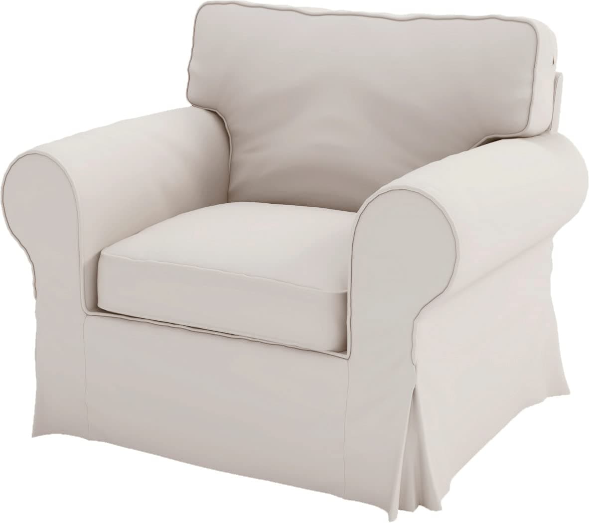 The Sofa Cover Replacement is Custom Made for IKEA Ektorp Arm Chair Sofa Cover Only Ektorp Slipcover Replacement Chair Beige Polyester