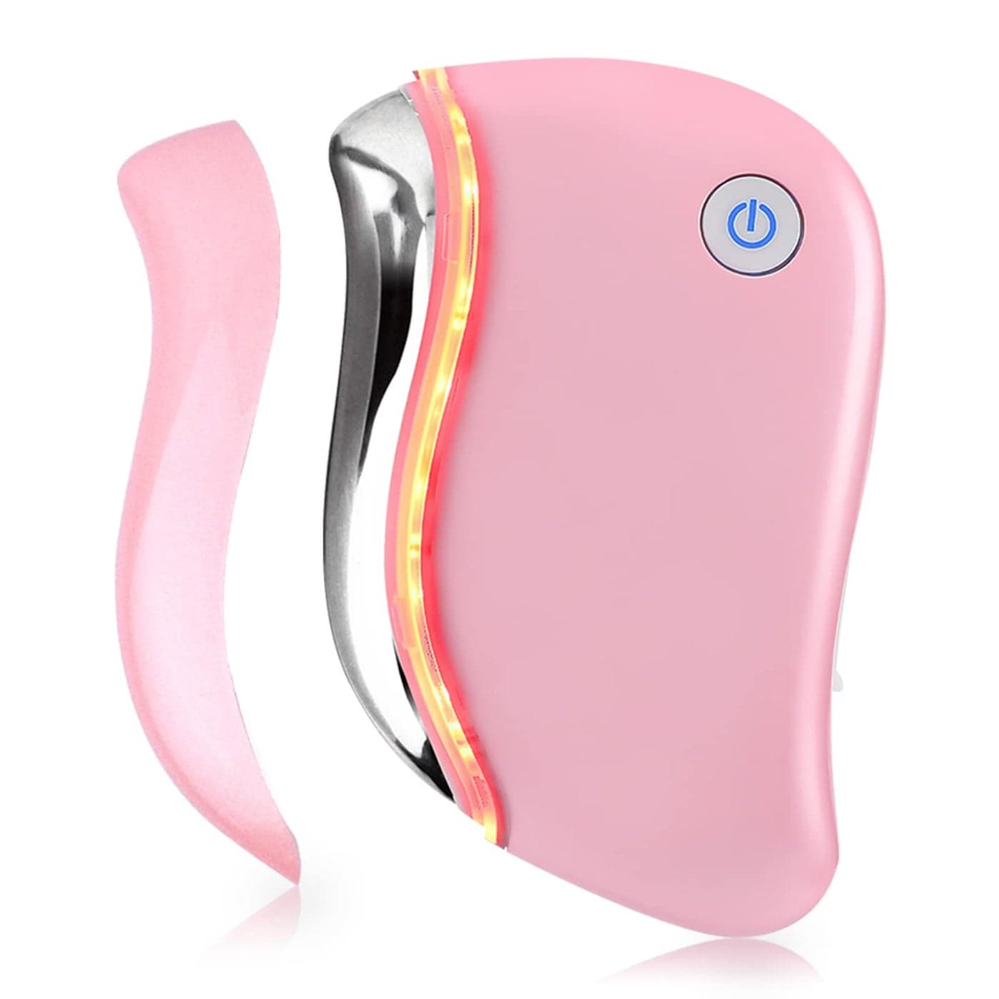 Aikertec Heat Electric Gua Sha Tool 4in1 MultiFunction AntiAging Face Massager Facial Contouring Firming Double Chin Awakening Skin Deep Treatment