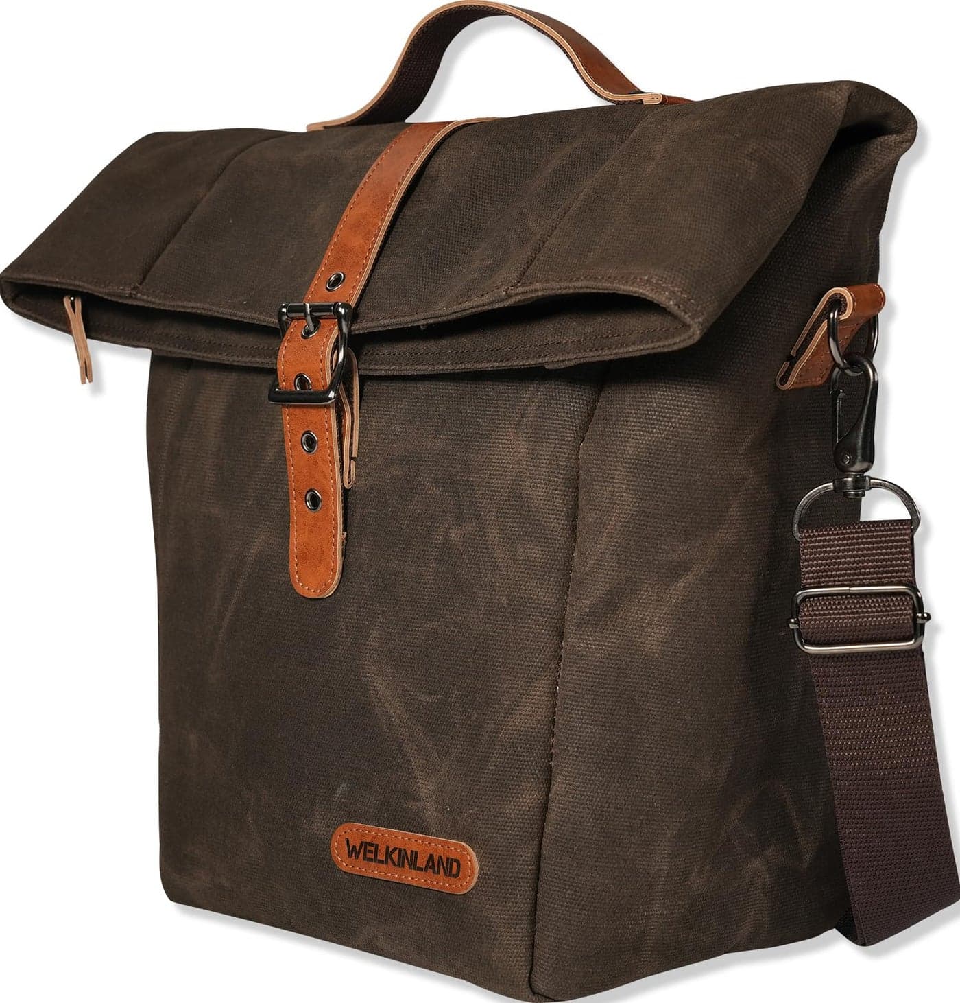 WELKINLAND 6H Insulation Leakproof Waxed Canvas Lunch Bag Brown HeavyDuty Lunch Bags Lunch Tote Bags For Men Men Lunch Box For Work