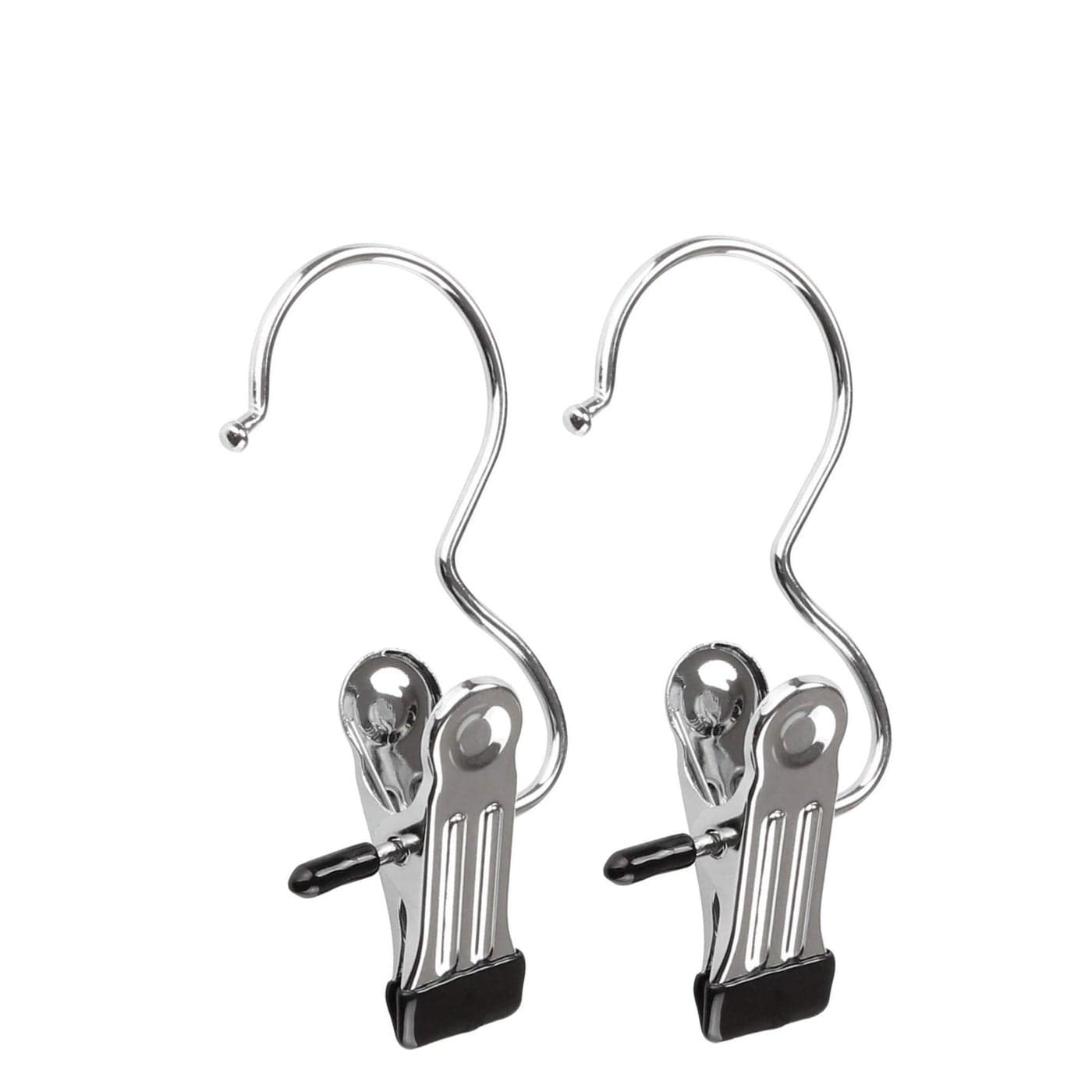 20 Pcs Laundry Hooks Boot Hanger Hold Clips, Portable Stainless Steel Boot Hangers Hanging Clothes Pins for Closet Travel Home