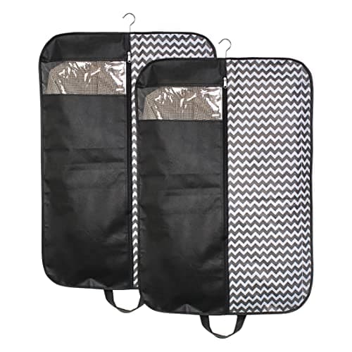 PrettyKrafts Foldable Men's Coat Cover, Blazer Cover, Pack of 2, WvBlack
