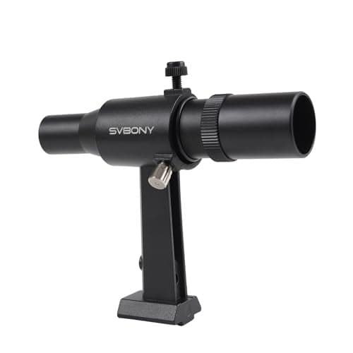 Svbony SV182 Finderscope for Telescope, 6x30 Finder Scopes, Positive Image Optical Viewfinder, FMC Achromatic 2-Element Lens, with Brass Crosshair Reticle, Suitable for Astronomical Observation