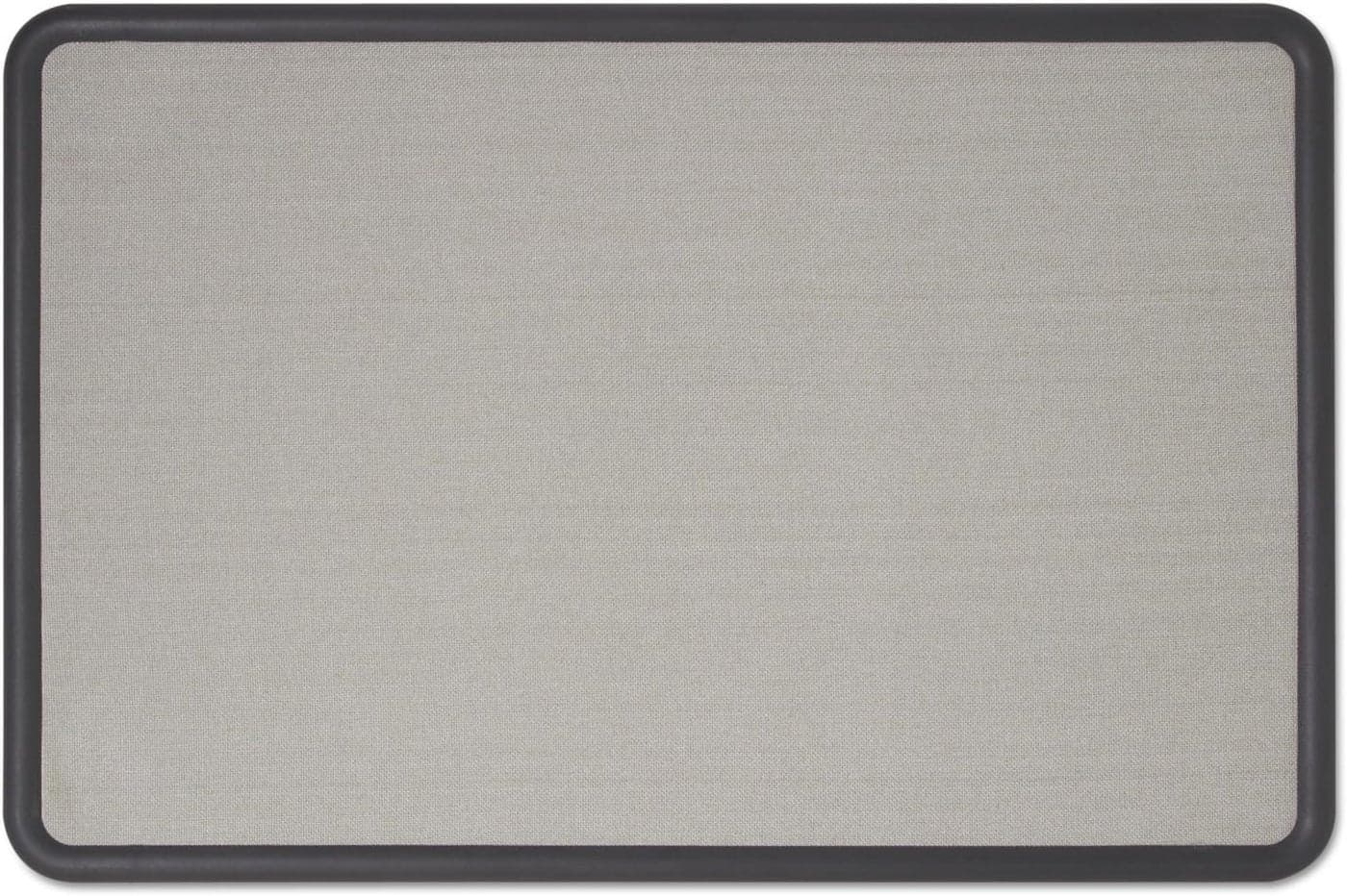 Quartet Bulletin Board Fabric 3 x 2 Feet Office Bulletin Boards Contour Gray Plastic Frame 7693G