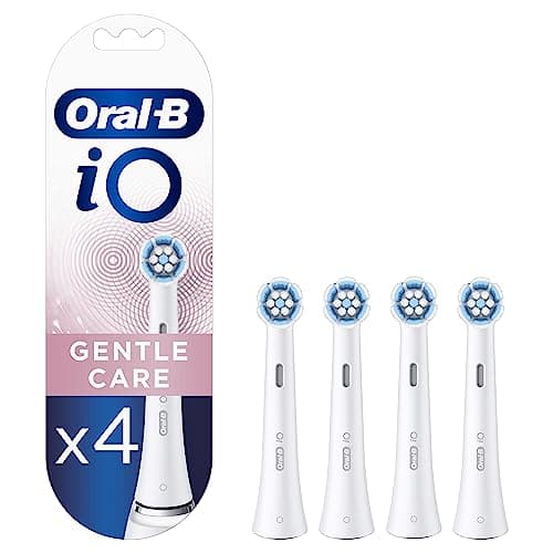 OralB iO Gentle Care Replacement Toothbrush Heads Soft Bristles 4 Count Compatible with OralB iO
