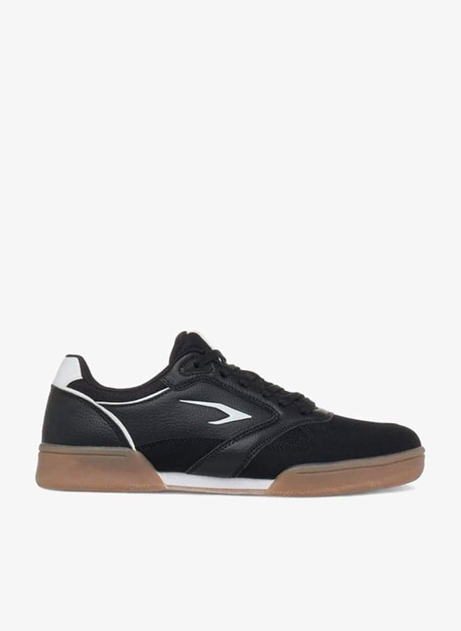 Panelled Lace-Up Sports Shoes