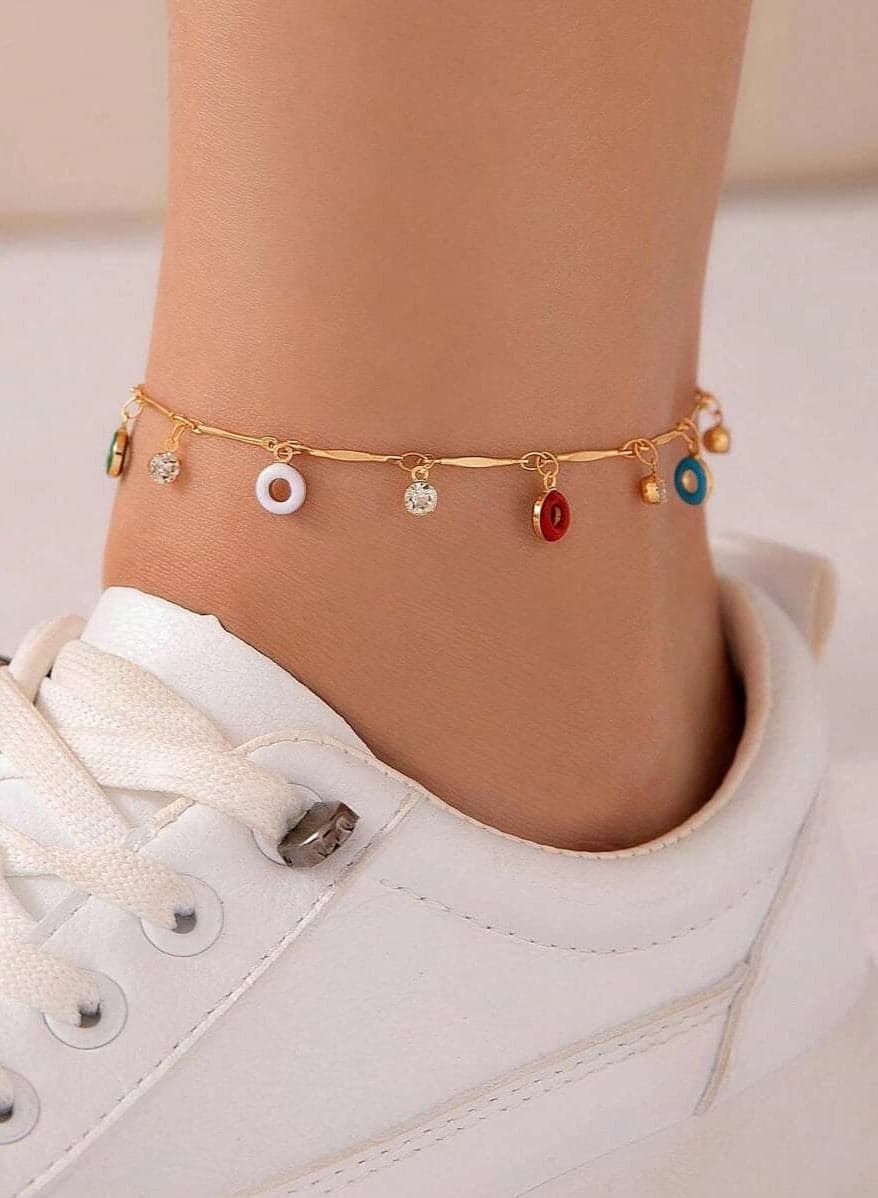 Stainless Steel 18k Gold Plated Anklet