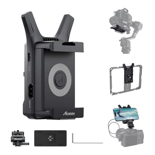 Accsoon CineView Nano Wireless Video Transmitter, HDMI Wireless Camera Transmitter, 500ft Range, 60ms Latency, 1080P60 HD Video, 4 Devices Monitoring, Compatible with Switch/RS2/RS3/RS3 Pro Stabilizer