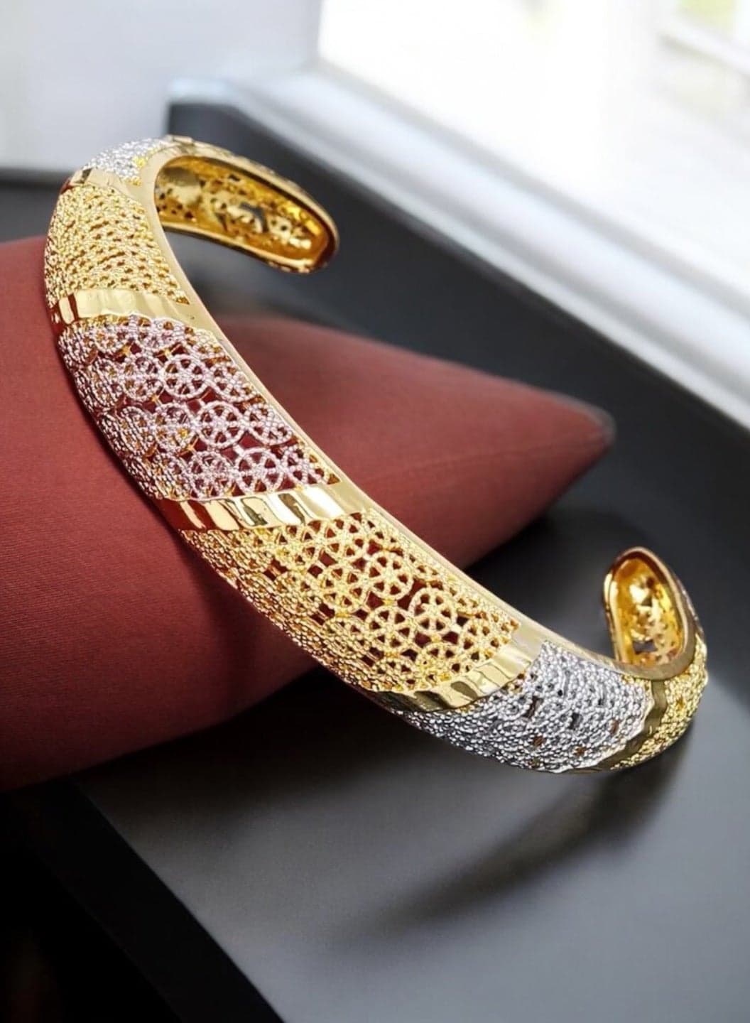 21K Gold Plated Bangle For Women