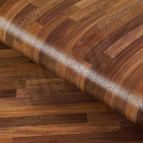 WISDOM Self Adhesive Vinyl Wood Graingeometric Wallpaper For Furniture Vinyl Stickers Wooden Door Desktop Wall Papers Kitchen-Cupboard/Shelf Liner Sheet(24 X 48 Inch,Wood Box),Brown