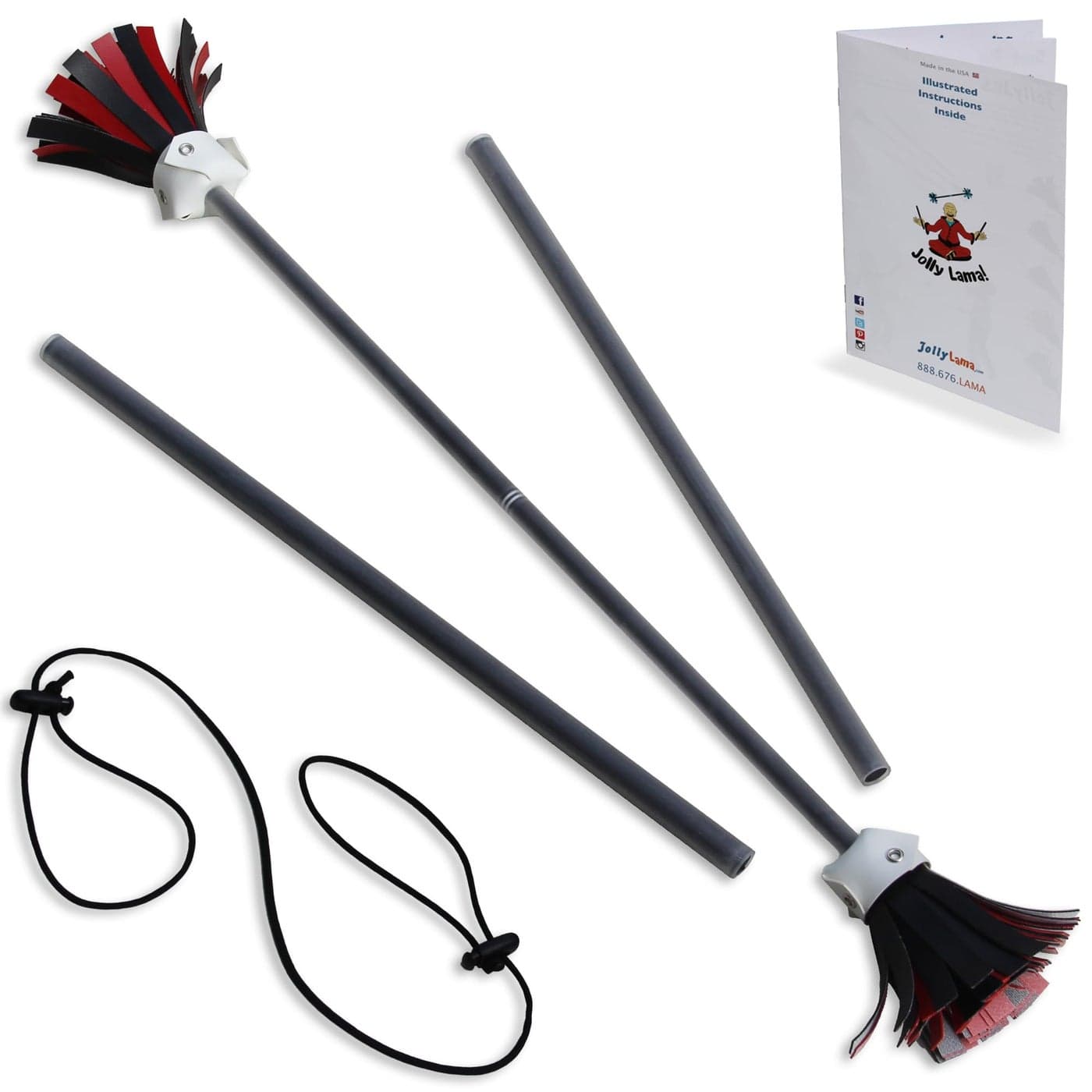 Jolly Lama Black Majestix Juggling Devil Sticks