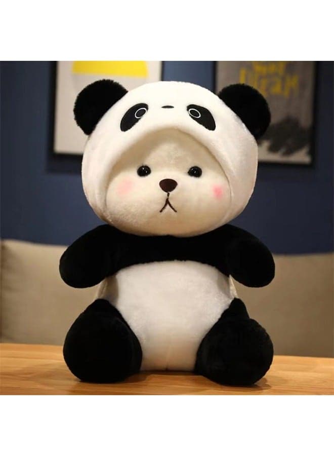 Cute Little Bear Transformation Doll Stuffed Toy Plushie Gift For Girls Doll Grab Toy Fashionable Internet Celebrity Bear Lina-Color:Panda Transformation-Height:65cm 1.5kg