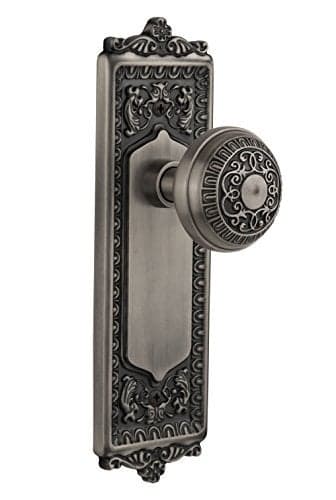 Nostalgic Warehouse Egg Dart Door Knob with Plate