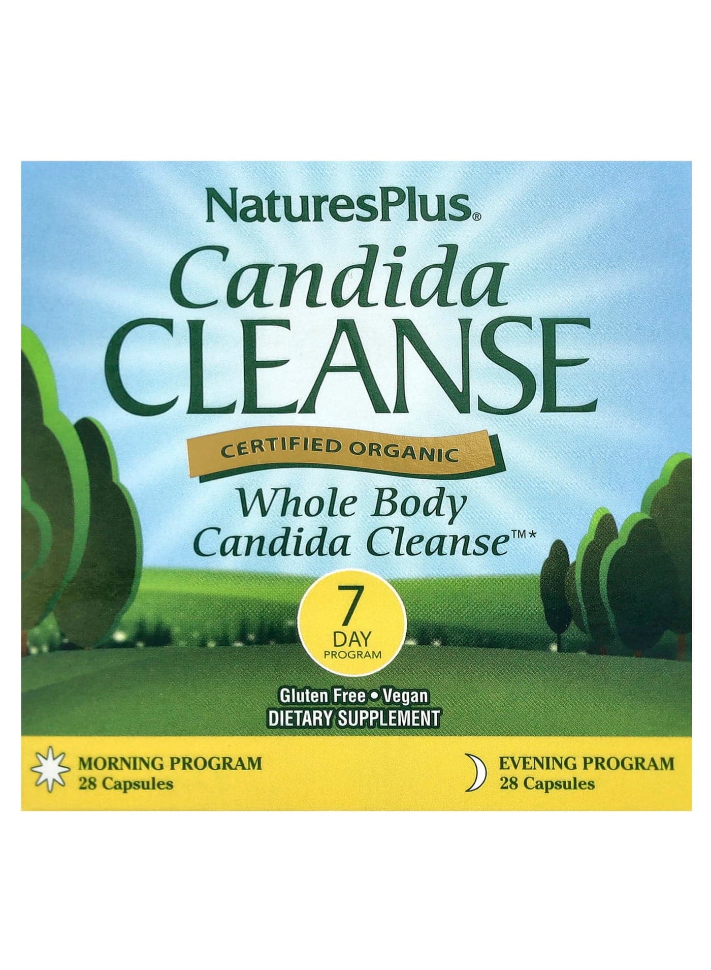 Candida Cleanse, 7 Day Program, 2 Bottles, 28 Capsules Each
