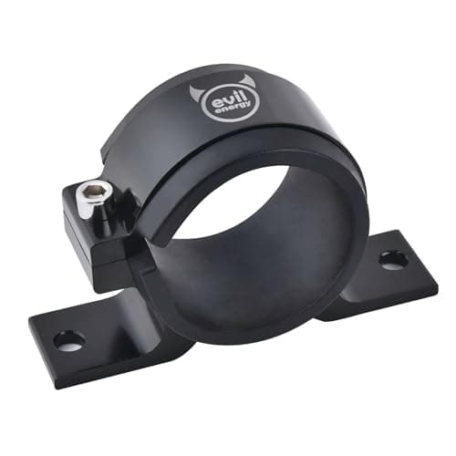 EVIL ENERGY 50mm Fuel Filter Mounting Bracket, Fuel Pump Clamp Holder Black