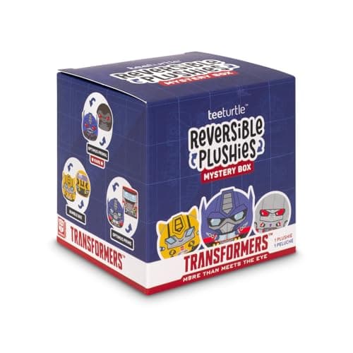 TeeTurtle Transformers Series Reversible Plushie Mystery Box 3Inch Mini TwoSided Blind Box Plush with Embroidered Details Cute Collectible Surprise Toy for Kids Teens and Adults