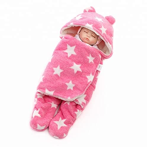BRANDONN Baby Blanket Newborn Gift Pack of Swaddle Wrapper, 0-9 Months, Length 68 cm x Width 68 cm