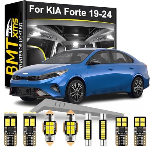 LED Interior Light Kit Replacement for KIA Forte Cerato K3 2019 2020 2021 2022 2023 2024, Super Bright 6000K White