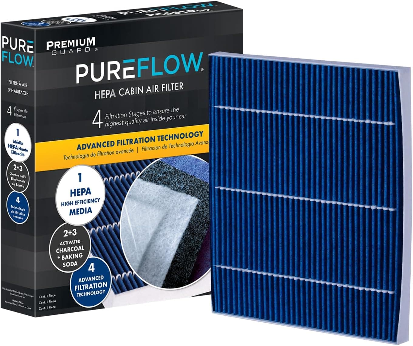 Premium Guard PureFlow HEPA Cabin Air Filter PC99238HX for Chrysler Vehicles