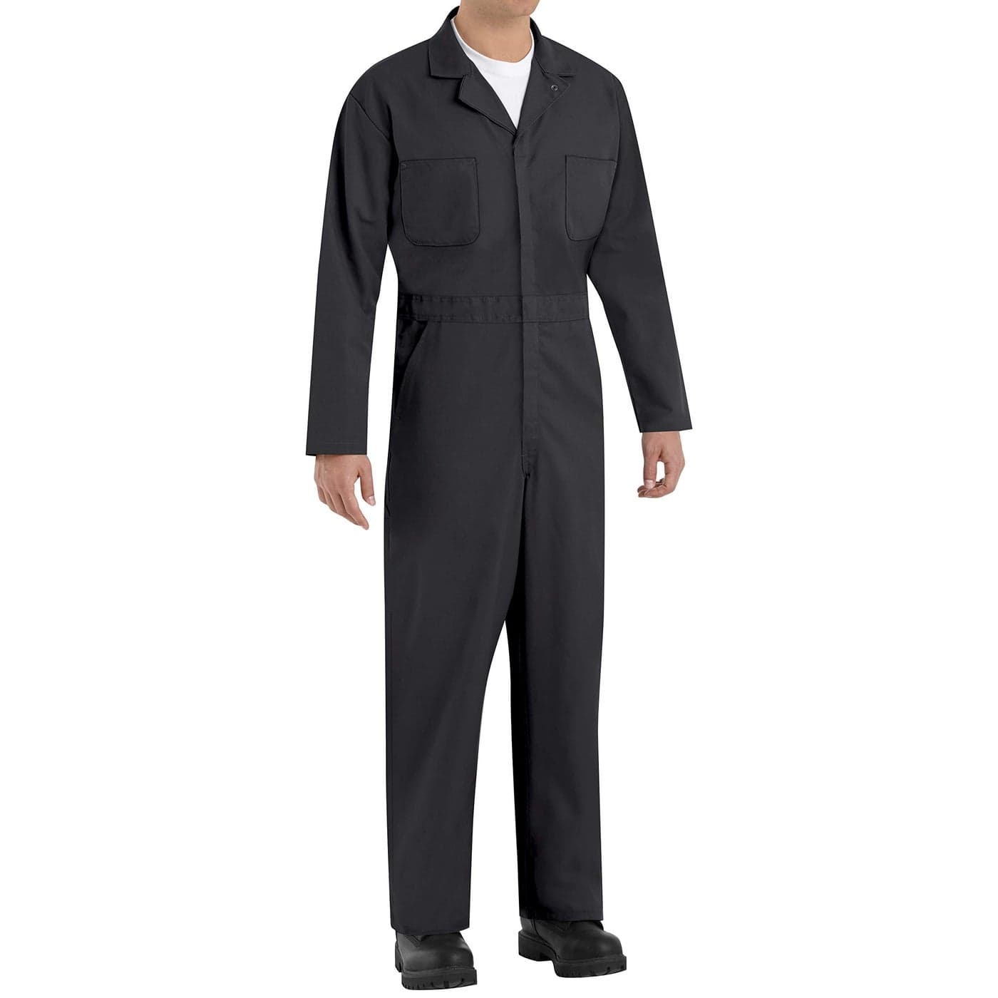 Red Kap Men's Twill Action Back Coverall, Black, 42