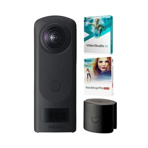 Ricoh Theta Z1 360 Camera with 51GB Internal Storage Bundle with Lens Cap and Photo and Video Suite Software Kit 3 Items