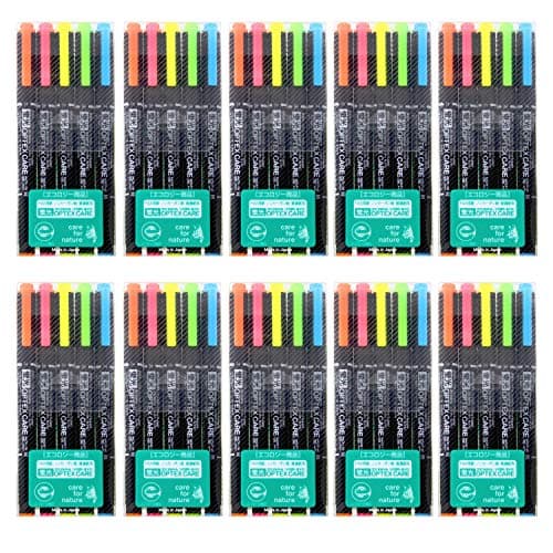 Zebra BWKCR15C Highlighter Optex Care 5 Colors 10 Pieces
