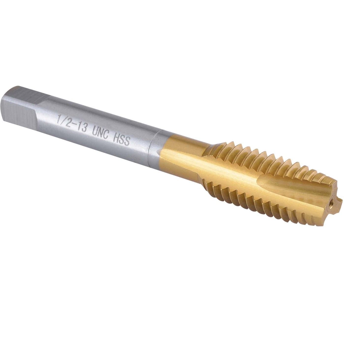 Burkit 1213 UNC Spiral Point Tap HSS Titanium coating Spiral Point Plug Threading Tap 12 x 13 UNC