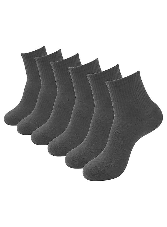 6 Pairs Of Comfortable Cushioning Ankle Socks, High-Quality Cotton Comfort, Thin Sports Socks Set, Comfortable And Breathable Casual Socks