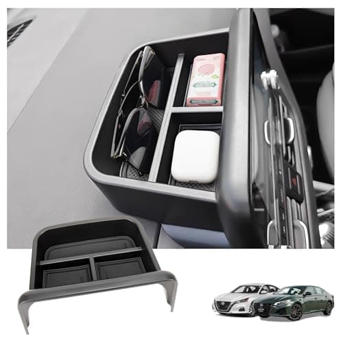 Sinminou Center Console Organizer Dashboard Tray Compatible with 2019-2025 Nissan Altima 2.5 (Platinum/SL/SR/SV/S) Screen Accessories, Dashboard Storage Box (Only Fit 8 inch Screen)