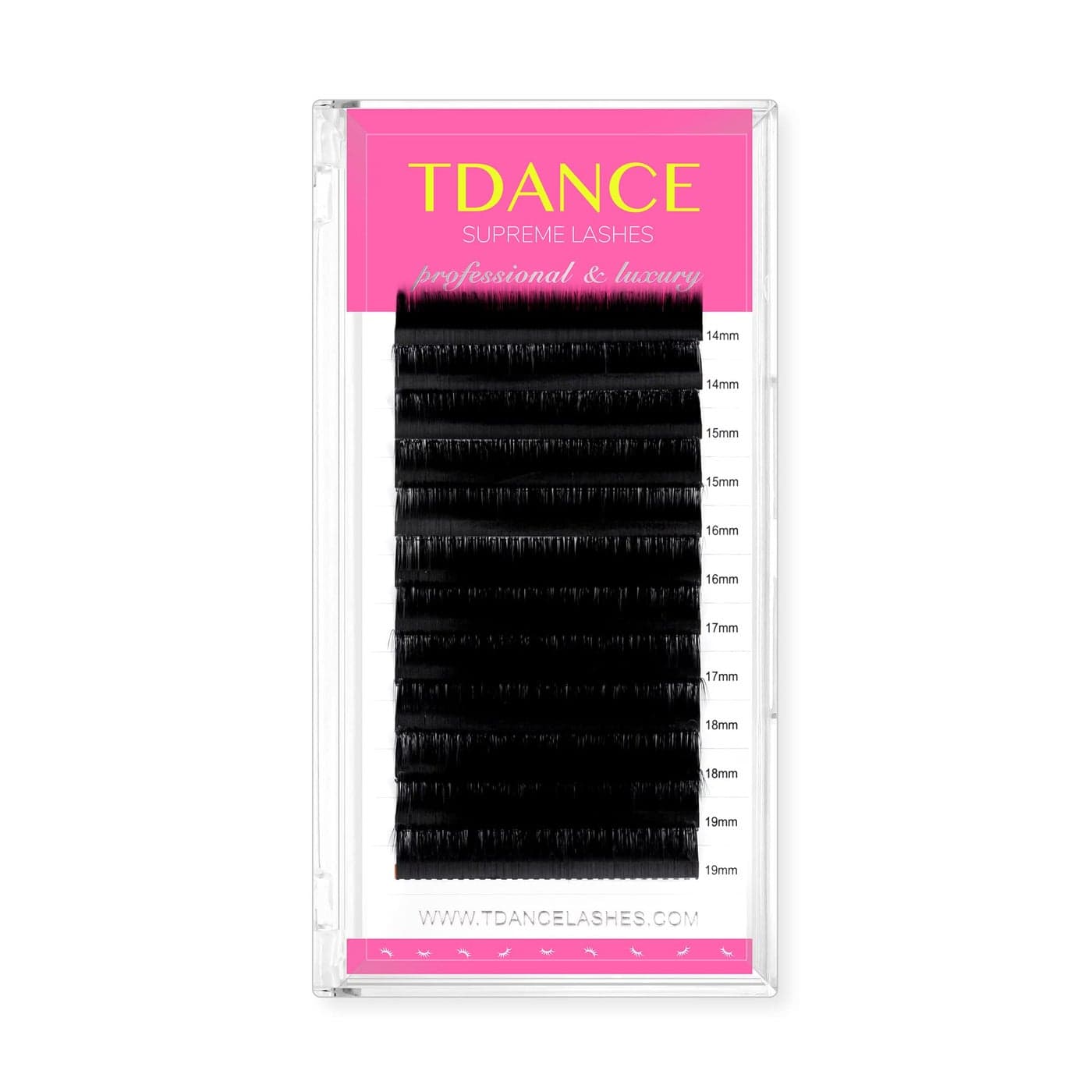 TDANCE Lash Extension Matte Black Eyelash Extension C CC D DD J B L Curl Volume Classic Lash Extensions 003018mm Thickness Professional Salon Use005C1419 mm