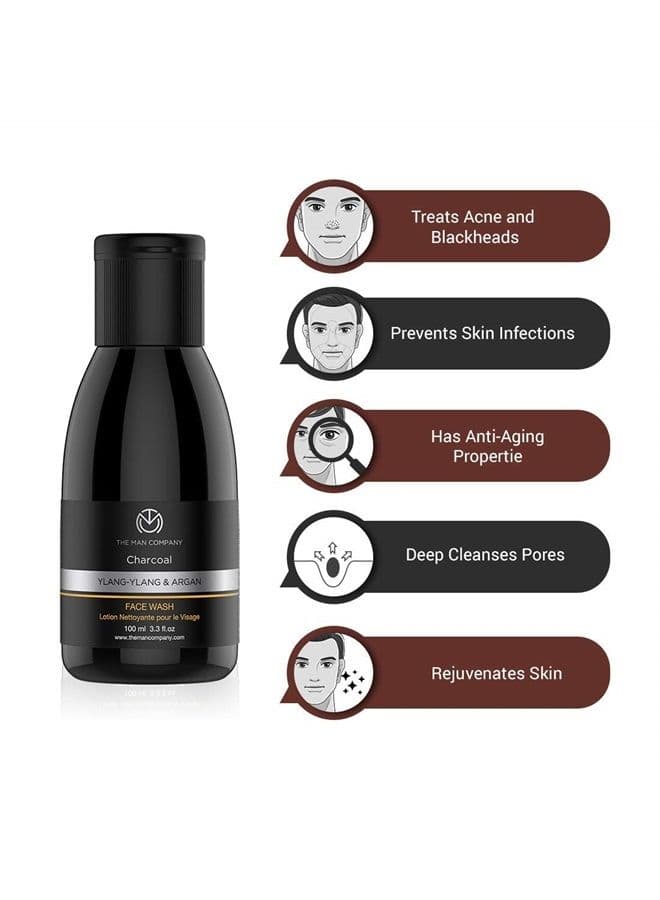 Detan Facial Kit - Charcoal Face Wash, Charcoal Scrub, Daily Moisturising Face Cream | Best Detan Care - Pack of 3