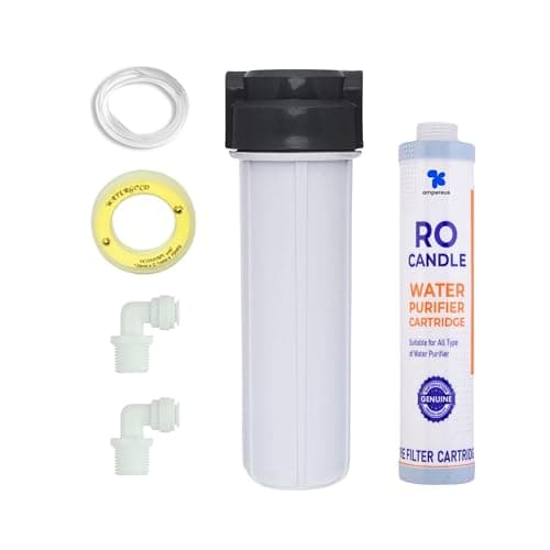 AMPEREUS® Pre Filter with Cartridge for RO & UV Water Purifiers – Compatible with Aquaguard, Livpure & More | Sediment Filter Kit for Clean Water & Extended Purifier Life