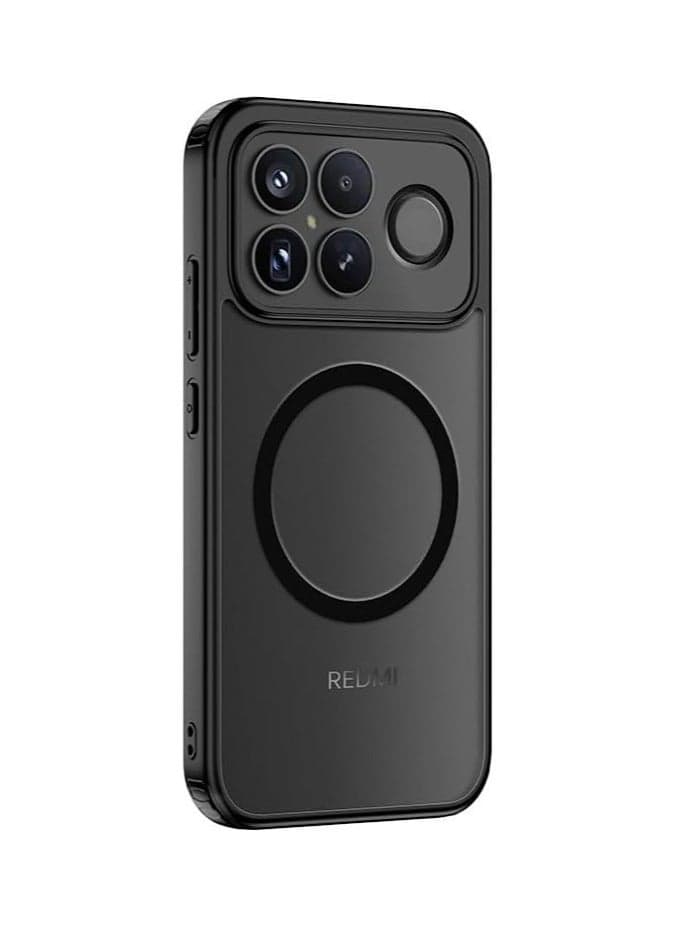 Magnetic Transparent Protective Case Compatible with Redmi K90 Pro Max Wireless Charging Case Four-Corner Airbag Shockproof and Drop-Resistant Protective Case for Redmi K90 Pro Max