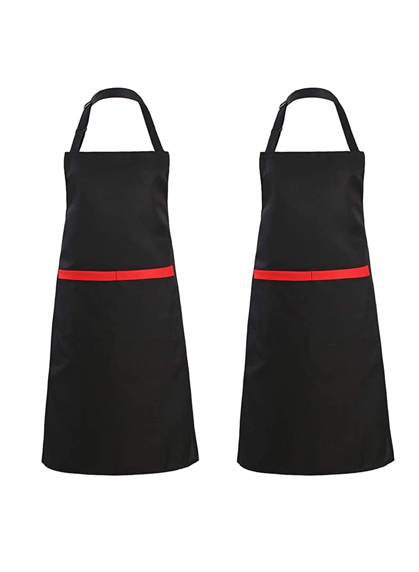 2 Pack Adjustable Bib Apron with Pockets Waterdrop Resistant Cooking Kitchen Aprons for Women Men Chef Couple BBQ Painting