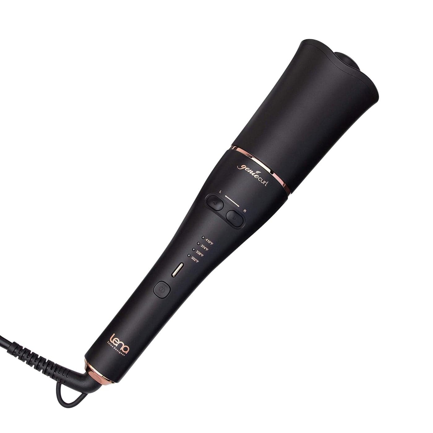 LENA Auto Hair Curling Wand Professional Hair Curler Iron Styler Automatic Rotating Styling Tool with Ceramic Ionic Barrel and Smart AntiStuck Sensor for Long and MediumLength Hair