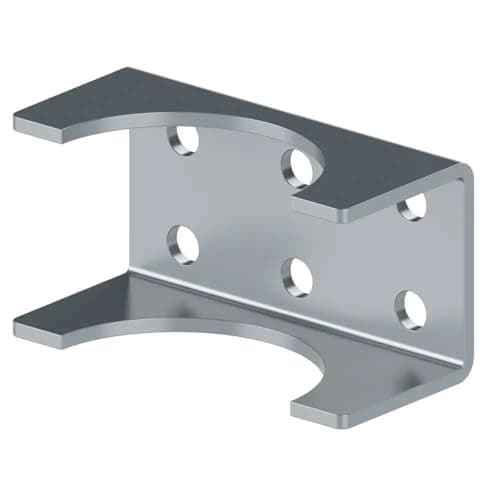 Ghost Controls AX3R Round Post Adapter Brackets to Adapt to 3 inch Round Steel Posts for Automatic Gate Opener Systems