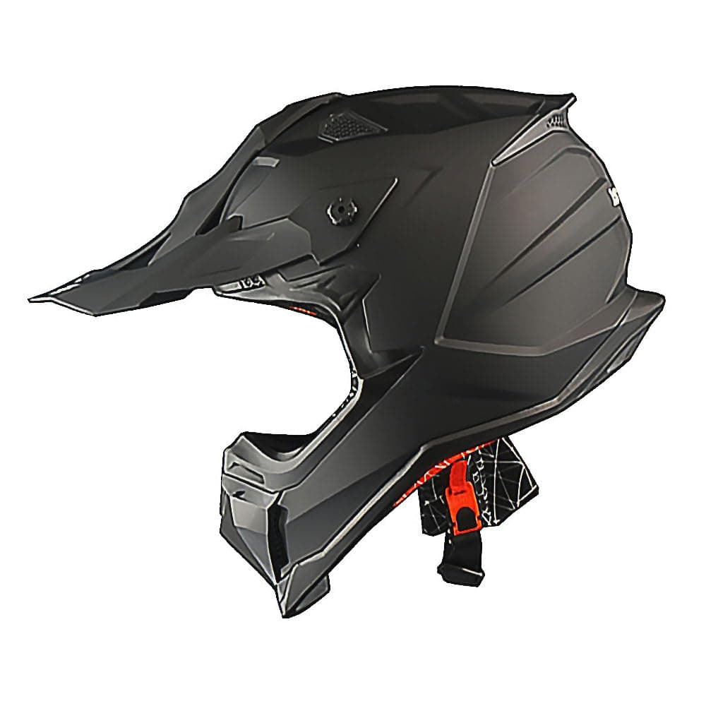 1Storm Adult Motocross Helmet ATV Dirt Bike BMX MX Downhill Mountain Helmet Track Style JH601 Matt Black