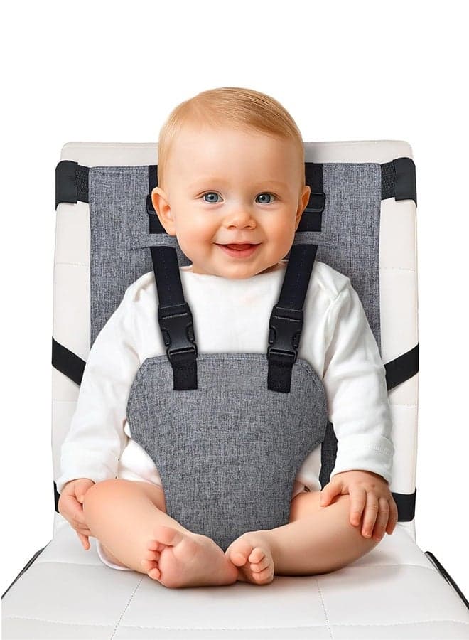 Compact Travel High Chair, Portable High Chair for Baby, Baby Travel Essential Harness Seat, Must Haves for Vacations, Restaurants, Family Visits with Babies, Portable Highchair Seat