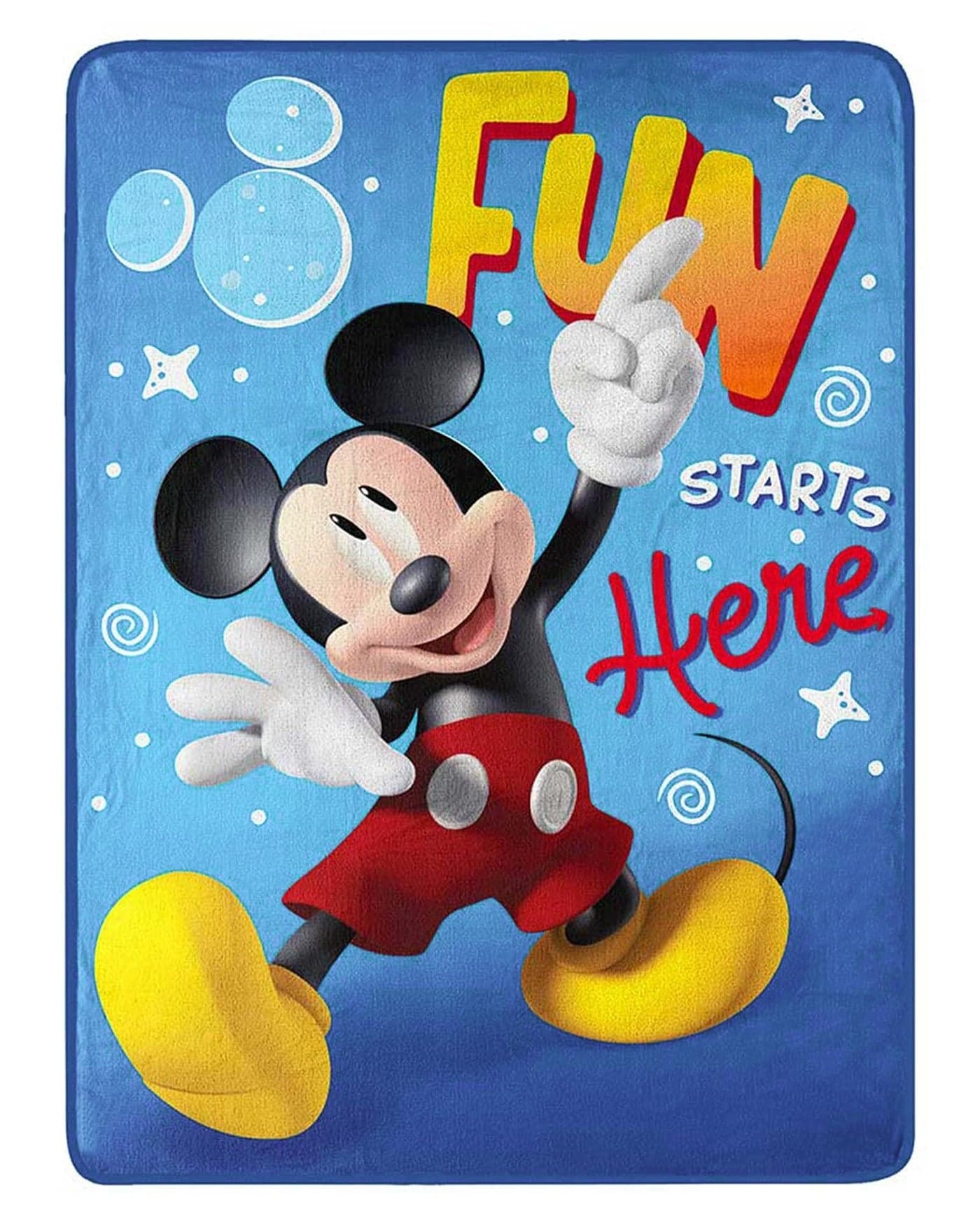 Northwest Mickey Mouse Silk Touch Throw Blanket, 46" x 60", Fun with Mickey