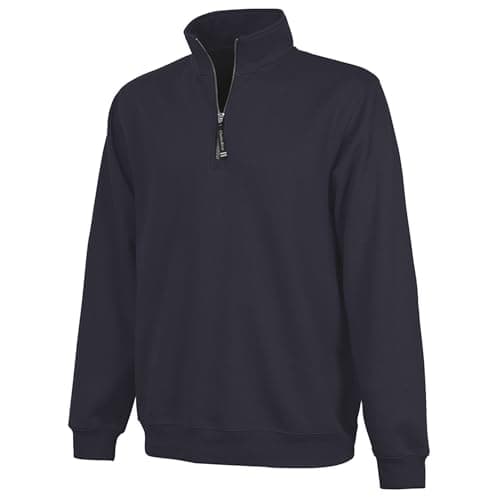 Charles River Apparel Mens Crosswind Quarter Zip (Regular & Big-tall Sizes) Sweatshirt, Navy, XX-Large US