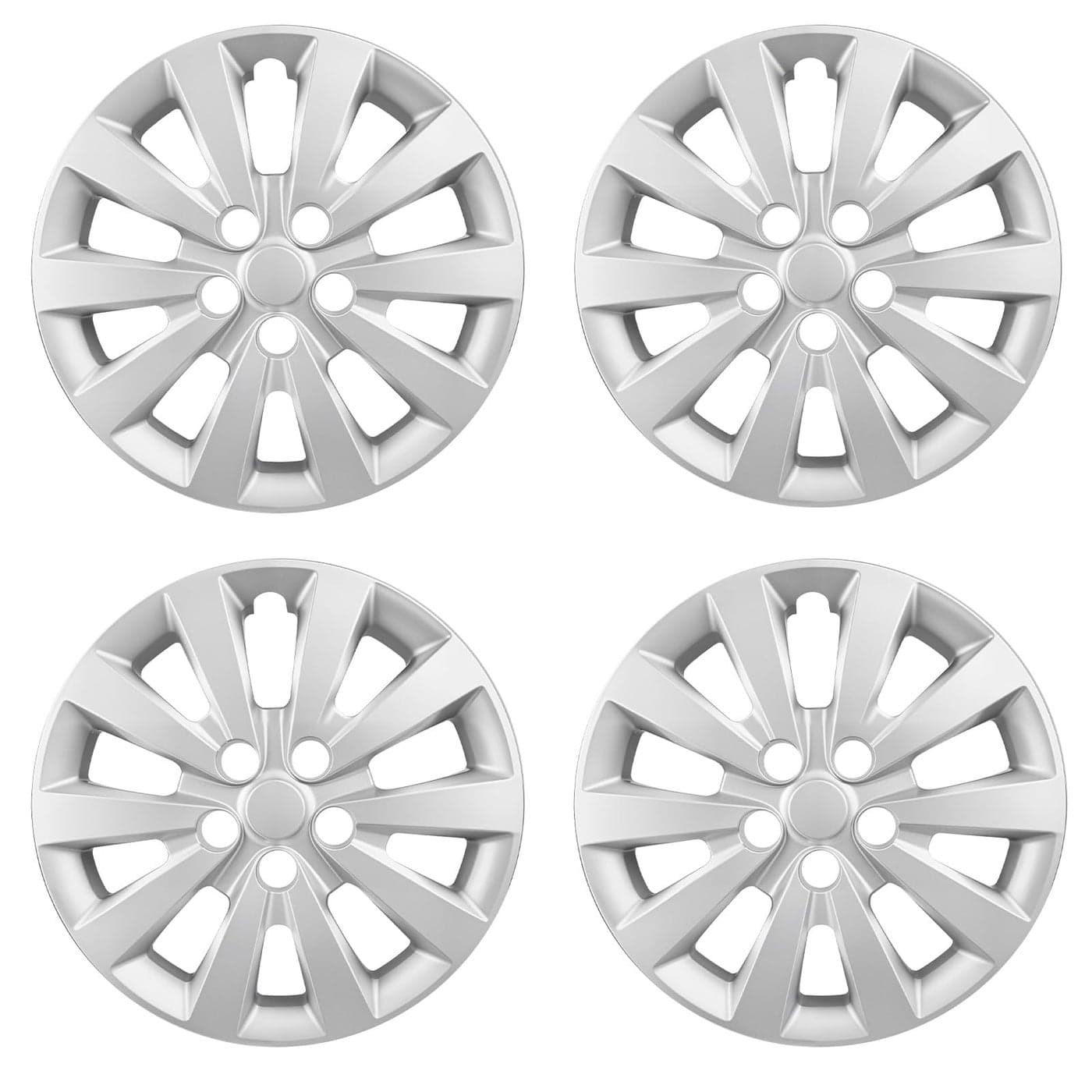 WEISIGAO Wheel Hubcaps for 20112025 Nissan Leaf 20132019 Nissan SENTRA 16 inch Wheel Covers Set of 4 Packs Silver 403153NF0B