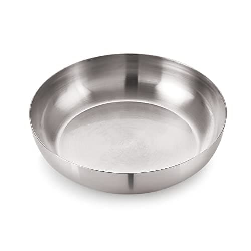 Neelam Stainless Steel 6.5 18G J.K.Halwa Plate, 12.5 cm, Silver