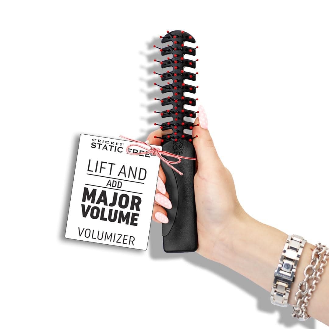 Cricket Static Free Volumizer Hair Brush Blow Drying Styling and Detangling All Hair Types Long Short Thick Thin Curly Straight and Wavy