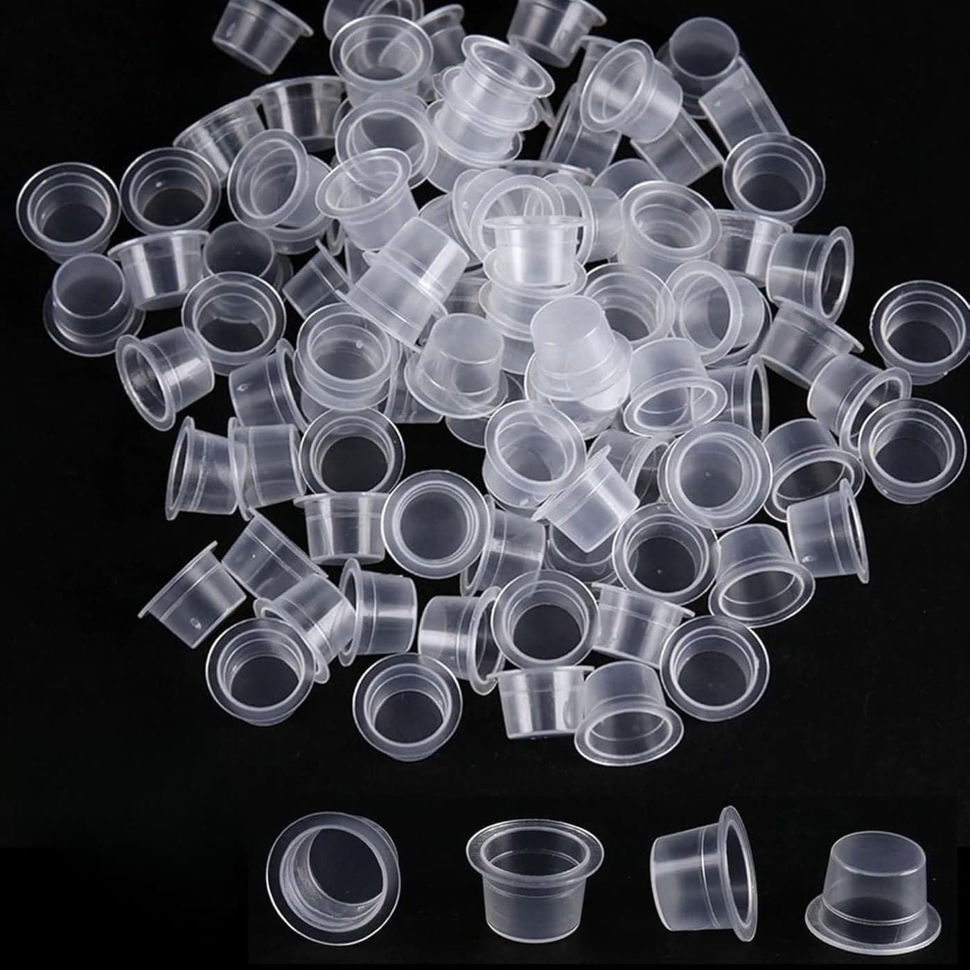 Globelle Tattoo Ink Cups White Tattoo Pigment Ink Holders for Professional Artists Sturdy Disposable Tattoo Ink Cups for Easy Pigment Access Perfect for Tattoo Ink Mixing and Holding1000Pcs LARGE