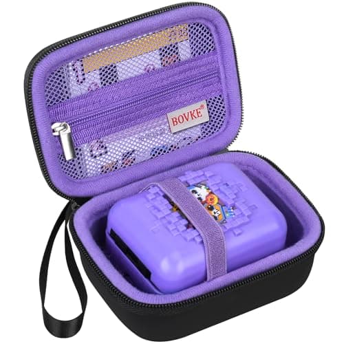 BOVKE Carrying Case for Bitzee DisneyBitzee MagicalsBitzee Interactive Toy Digital Pet and Case Travel Holder Fits Bitzee Virtual Electronic Pets Kids Toys Extra Space for Batteries Purple