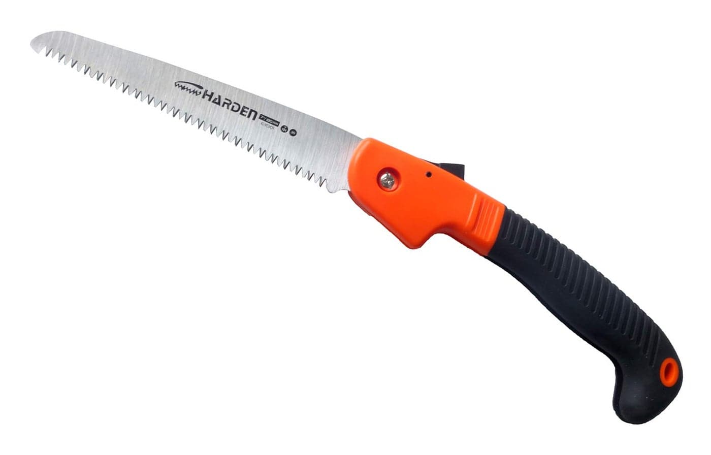 Harden 180mm Double Ground Teeth Folding Steel Saw, Soft TPR handle, for Drywall and Home Garden - 631301 Professional Series