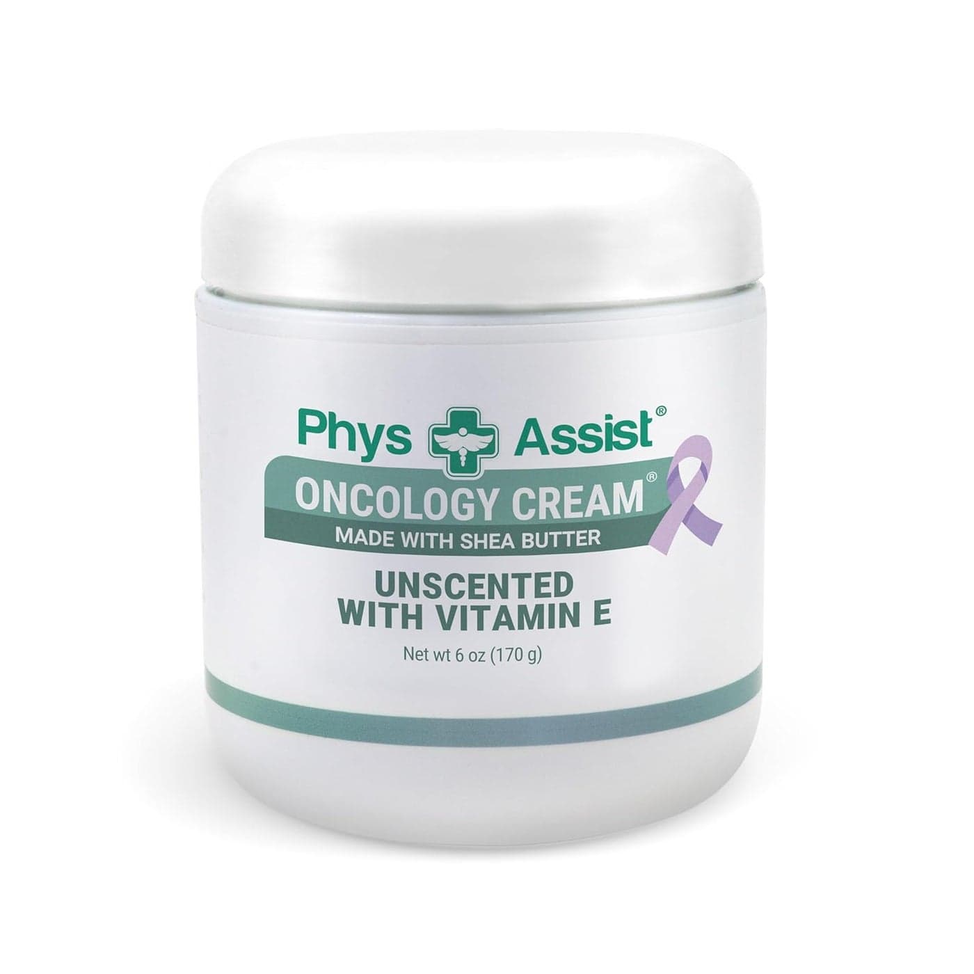 PhysAssist Oncology Body Cream with Shea Butter 6 oz Soothing and Moisturizing to Stressed Skin Unscented with Vitamin E NonIrritant Recommended for Dryness Moisture Balance Hydration Support